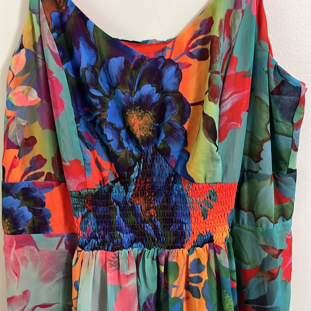 Floral Maxi Dress with Spaghetti Straps - Picture 2 of 8